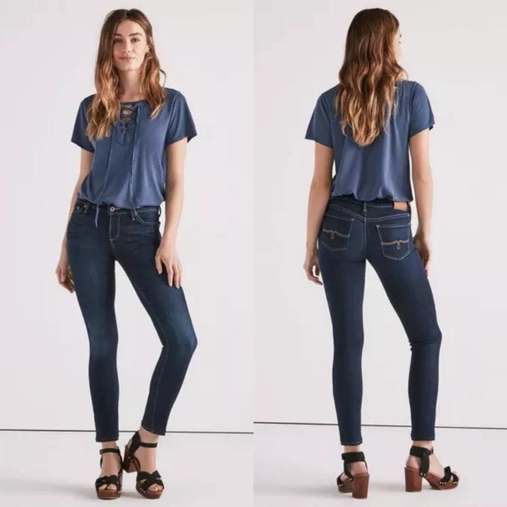 Lucky Brand Mid Rise Lolita Skinny Ankle Jeans